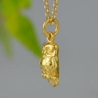 Personalised Gold Owl Necklace