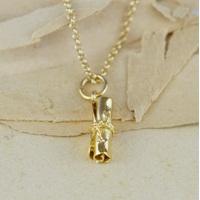 Personalised Gold Scroll Graduation Necklace