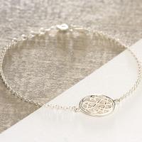 Personalised Silver Infinity Love Knot Bracelet