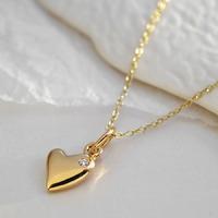 Personalised 9 Carat Gold and Diamond Warm Heart Necklace