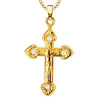 Pendants Metal Cross Shape Golden / White 50