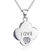 Pendants Sterling Silver Simulated Diamond Heart Basic Silver Jewelry Daily Casual 1pc
