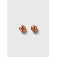 Peach Stone Stud Earrings, Peach