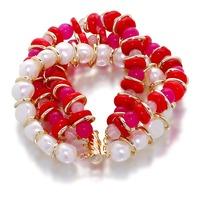 Peony Dynasty pearl and gemstone bracelet