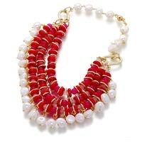 Peony Dynasty pearl and gemstone necklace