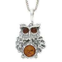 Pendant Amber And Silver Moving Head Owl