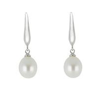 Pearl Earrings Ivory Drop Silver