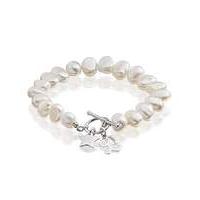 personalised star charm pearl bracelet