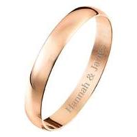 personalised rose gold ladies band