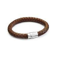 personalised gents leather bracelet