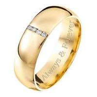 personalised 9 carat gold gents ring