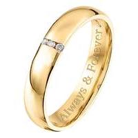 Personalised 9 Carat Gold Ladies Ring