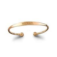 Personalised Rose Gold Plated Bangle