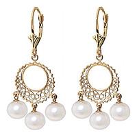 Pearl Drop Earrings 12.0ctw in 9ct Gold