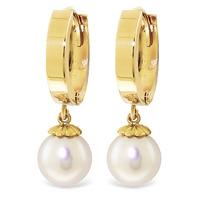 Pearl Drop Earrings 4.0ctw in 9ct Gold