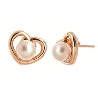 Pearl Stud Earrings 4.0ctw in 9ct Rose Gold