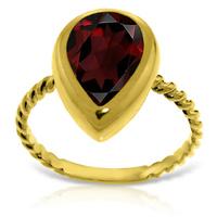 Pear Cut Garnet Ring 3.5ct in 9ct Gold