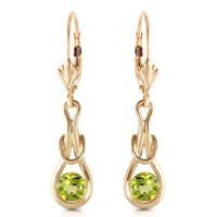 peridot san francisco drop earrings 13ctw in 9ct gold