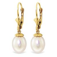 Pearl Drop Earrings 8.0ctw in 9ct Gold