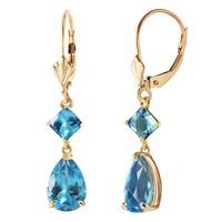 Peridot Droplet Earrings 4.5ctw in 9ct Gold