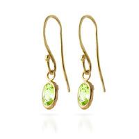 Peridot Allure Drop Earrings 1.0ctw in 9ct Gold