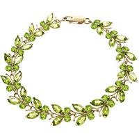 Peridot Butterfly Bracelet 16.5ctw in 9ct Gold