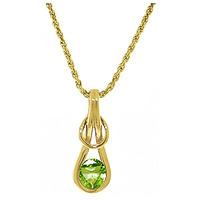 Peridot San Francisco Pendant Necklace 0.65ct in 9ct Gold