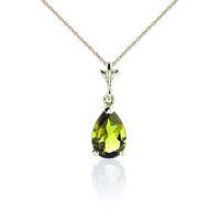 Peridot Belle Pendant Necklace 1.5ct in 9ct Gold