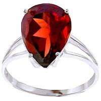 pear cut garnet ring 50ct in 9ct white gold