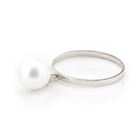 Pear Cut Pearl Ring 4.0ct in 9ct White Gold