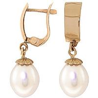 Pearl Drop Earrings 8.0ctw in 9ct Gold