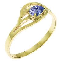 Pear Cut Tanzanite Ring 0.3ct in 9ct Gold