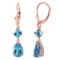 peridot droplet earrings 45ctw in 9ct rose gold