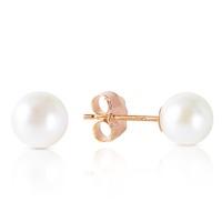 Pearl Stud Earrings 4.0ctw in 9ct Rose Gold