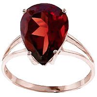 Pear Cut Garnet Ring 5.0ct in 9ct Rose Gold