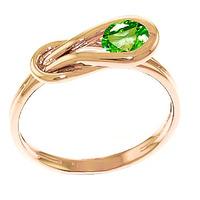 Peridot San Francisco Ring 0.65ct in 9ct Rose Gold