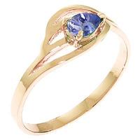 Pear Cut Tanzanite Ring 0.3ct in 9ct Rose Gold