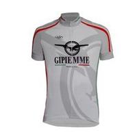 Pella Gipiemme Short Sleeve Cycling Jersey - Grey - M