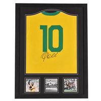 Pele Hand Signed Brazil Shirt
