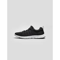 pf runners gym sport trainers black black knit