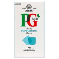 pg tips nespresso compatible pods peppermint tea 10 pack