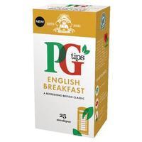 PG Tips English Breakfast Envelope Tea Bags Pack of 25 29013801