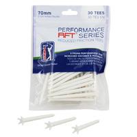 PGA Tour 70mm Low Friction Tees - Pack of 30