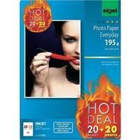 Photo paper Sigel Photo Paper Everyday HOT DEAL T1155 DIN A4 195 gm² 40 Sheet High-lustre