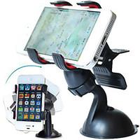 Phone Holder Stand Mount Car Windshield 360° Rotation Plastic for Mobile Phone