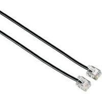 phone cable 1x rj11 6p4c plug 1x rj11 6p4c plug 6 m black hama