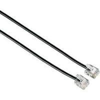 phone cable 1x rj11 6p4c plug 1x rj11 6p4c plug 10 m black hama