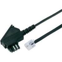 Phone Cable [1x TAE-N plug - 1x RJ11 6p4c plug] 6 m Black Hama