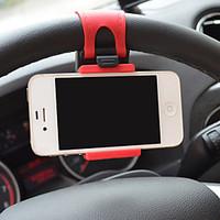 phone holder stand mount car steering wheel adjustable stand plastic f ...