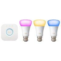 Philips Hue White and Colour Ambiance B22 Starter Kit